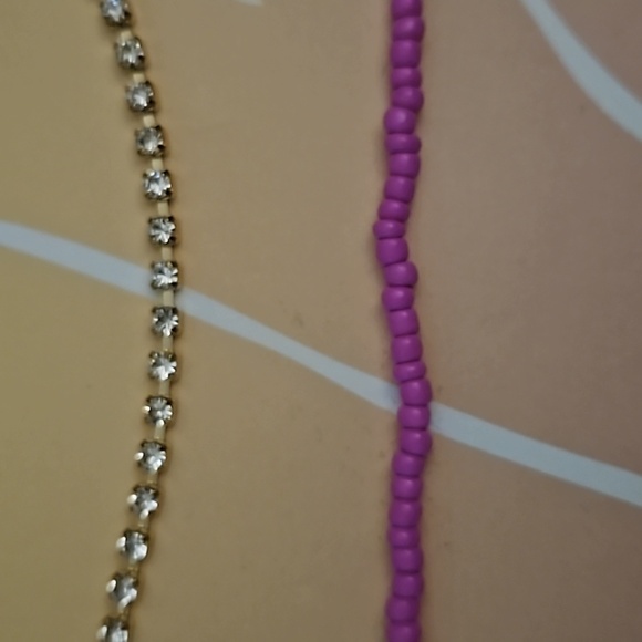 Fantaseyes Womens 3 Anklets Pink Howdy Star Boot Cowboy Hat Gold Chain-Link Bead - Picture 6 of 6